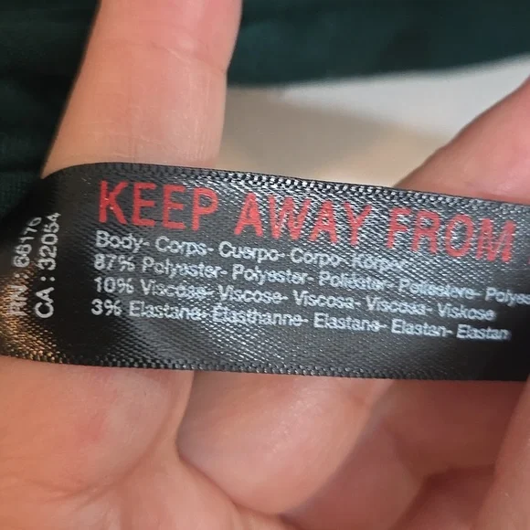 UO Out From Under Cropped Tee Green Small - Picture 6 of 6